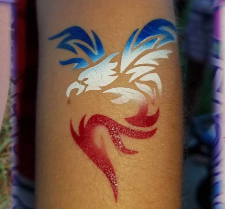 Airbrush-tattoos-carbone. Best Party Rentals in DC.